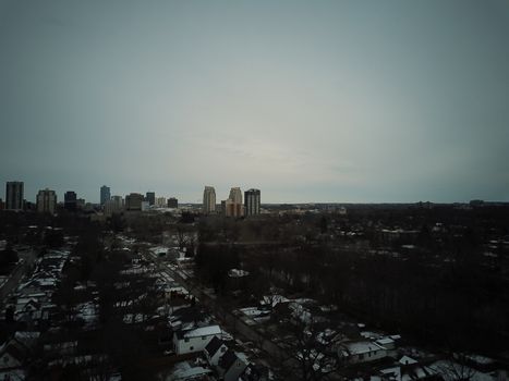 London Ontario Canada on a dreary winter day. High quality photo