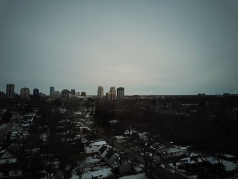 London Ontario Canada on a dreary winter day. High quality photo