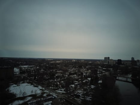 London Ontario Canada on a dreary winter day. High quality photo