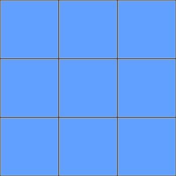 Blue square tiles with black joints, seamless abstract background illustration.