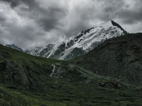 Altai Mountains, beautiful landscape of high altai mountains.