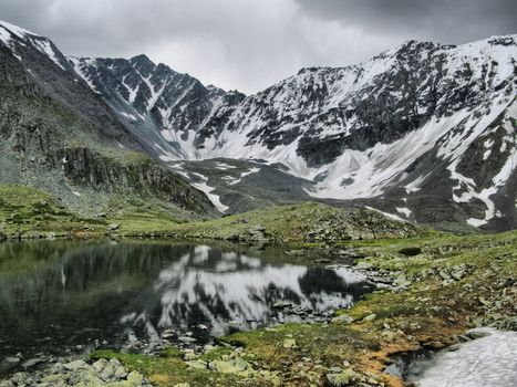 Nature is altai. Mountain landscape, forests and reservoirs of the altai.