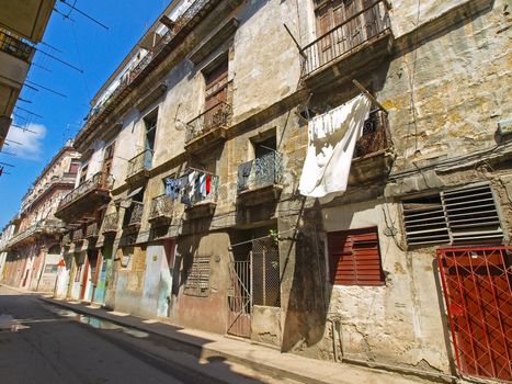 Havana, Cuba - April 03, 2013: Streets of Havana, Hiking Walks in Havana.
