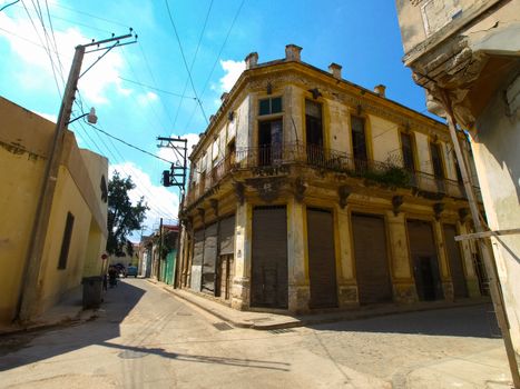 Havana, Cuba - April 03, 2013: Streets of Havana, Hiking Walks in Havana.
