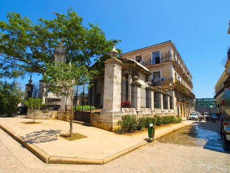 Havana, Cuba - April 03, 2013: Streets of Havana, Hiking Walks in Havana.