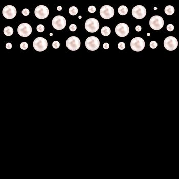 Abstract background with natural pearl garlands of beads. Vector illustration. EPS10