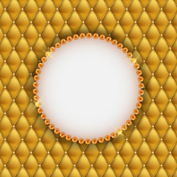 Abstract Beautuful Background with Pearl Frame. Vector Illustration EPS10
