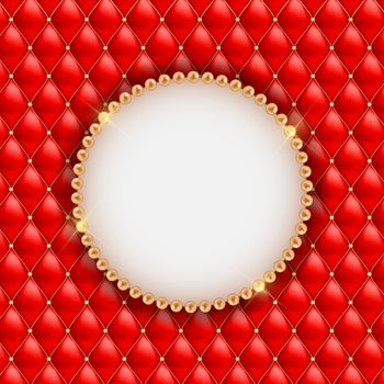 Abstract Beautuful Background with Pearl Frame. Vector Illustration EPS10