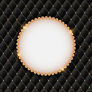Abstract Beautuful Background with Pearl Frame. Vector Illustration EPS10