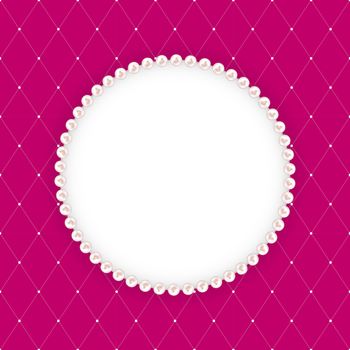 Abstract Beautuful Background with Pearl Frame. Vector Illustration EPS10