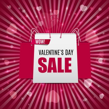 Valentine's Day Love and Feelings Sale Background Design. Vector illustration EPS10