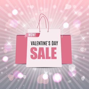 Valentine's Day Love and Feelings Sale Background Design. Vector illustration EPS10