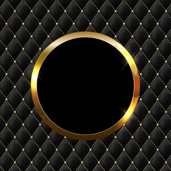 Golden sparkling glossy frame abstract background. Can be used for invitation, postcards and vouchers. Vector Illustration EPS10