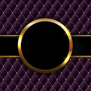 Golden sparkling glossy frame abstract background. Can be used for invitation, postcards and vouchers. Vector Illustration EPS10