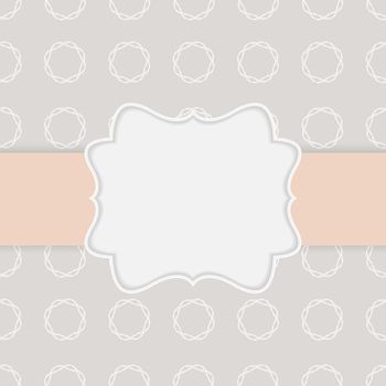Abstract background in nude colors with frame. Vector Illustration EPS10