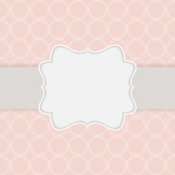 Abstract background in nude colors with frame. Vector Illustration EPS10