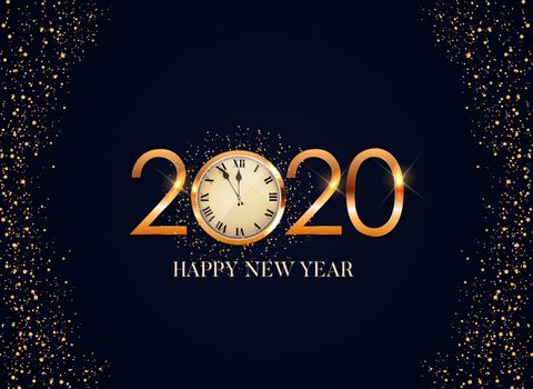 Happy 2020 New Year Background. Vector Illustration EPS10