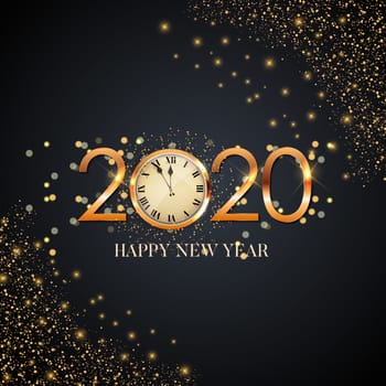 Happy 2020 New Year Background. Vector Illustration EPS10