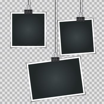 Abstract Photos on Transparent  Background  Vector Illustration EPS10