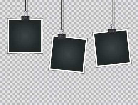Abstract Photos on Transparent  Background  Vector Illustration EPS10