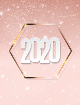 Happy 2020 New Year Background. Vector Illustration EPS10