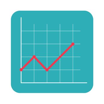 Abstract financial chart with arrow. Vector Illustration EPS10