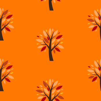 Abstract Vector Tree Seamless Pattern Background Illustration EPS10