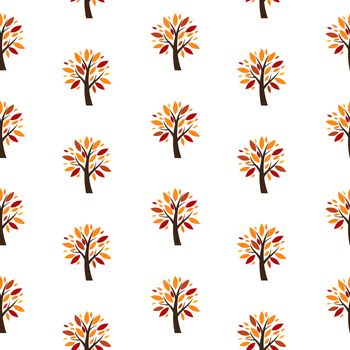 Abstract Vector Tree Seamless Pattern Background Illustration EPS10