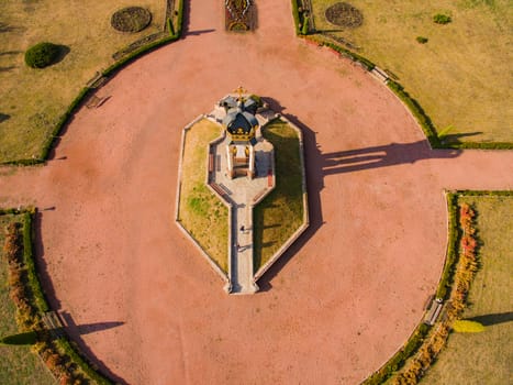 Church in Zarvanytsia. Aerial view of the Holy Altar for Pilgrims.