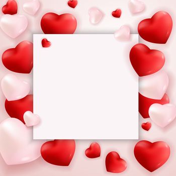 Valentine's Day Love and Feelings Background Design. Vector illustration EPS10