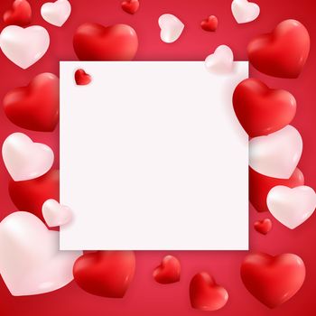Valentine's Day Love and Feelings Background Design. Vector illustration EPS10