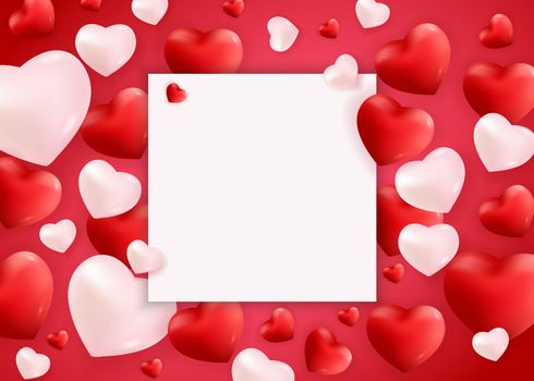 Valentine's Day Love and Feelings Background Design. Vector illustration EPS10