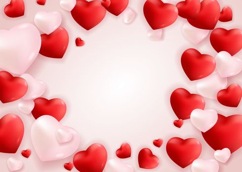 Valentine's Day Love and Feelings Background Design. Vector illustration EPS10