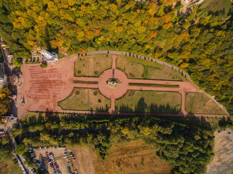 Marian Spiritual Center in Zarvanytsia. Aerial View of Big Church