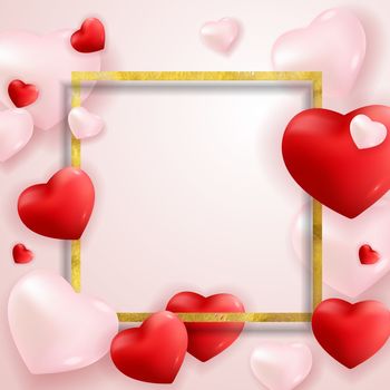 Valentine's Day Love and Feelings Background Design. Vector illustration EPS10