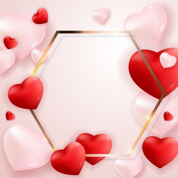 Valentine's Day Love and Feelings Background Design. Vector illustration EPS10