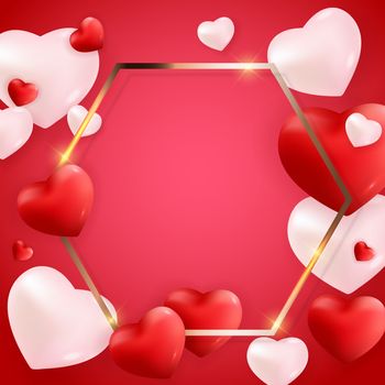 Valentine's Day Love and Feelings Background Design. Vector illustration EPS10