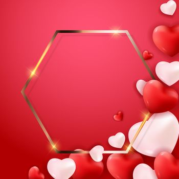 Valentine's Day Love and Feelings Background Design. Vector illustration EPS10