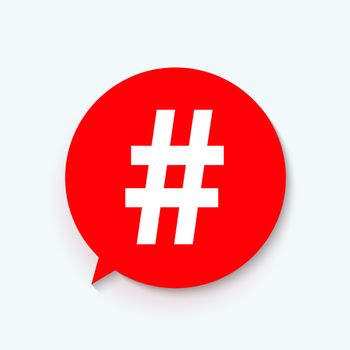 Hashtag icon template design. Vector Illustration EPS10