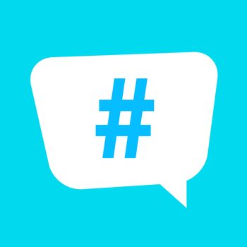 Hashtag icon template design. Vector Illustration EPS10