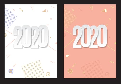 Merry Christmas and New Year Background. Vector Illustration EPS10