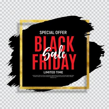 Black Friday Sale Banner Template. Vector Illustration EPS10
