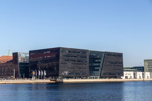 Copenhagen, Denmark - February 27, 2019: The Royal Library, also know as the Black Diamond