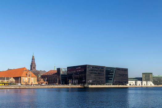 Copenhagen, Denmark - February 27, 2019: The Royal Library, also know as the Black Diamond