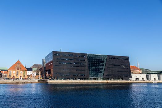 Copenhagen, Denmark - February 27, 2019: The Royal Library, also know as the Black Diamond