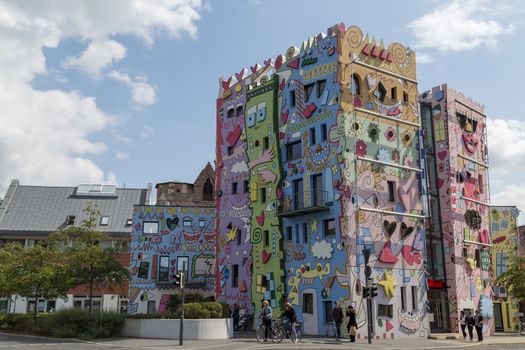 Braunschweig, Germany - August 23, 2014: The Happy Rizzi House by James Rizzi