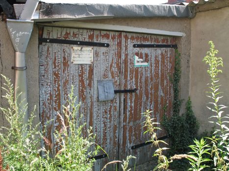 A derelict garage in Mecklenburg-Western Pomerania, Germany.