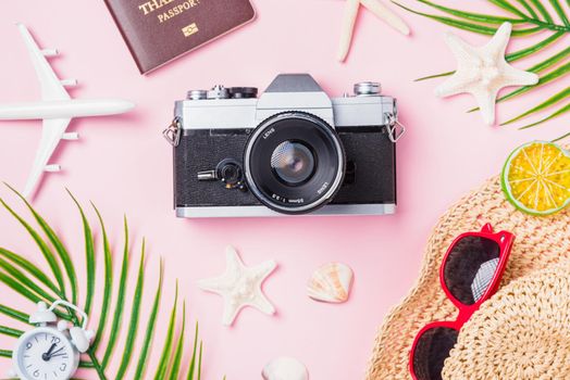 camera films, airplane, starfish, hat and traveler tropical accessories