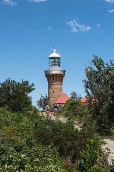 The light House of Sydney Australia on the palm beach.