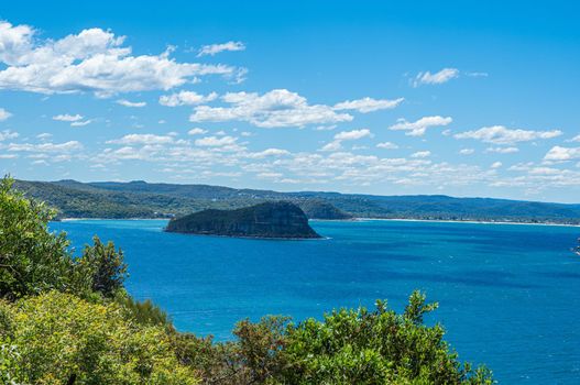 The palm beach of Sydney Australia with beautiful clear sky.